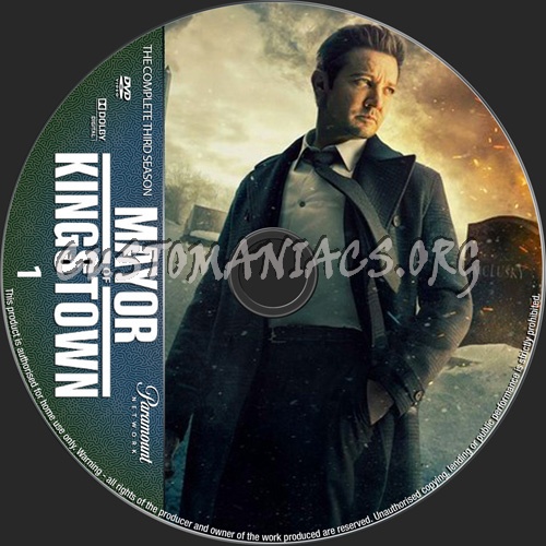 Mayor Of Kingstown Season 3 dvd label