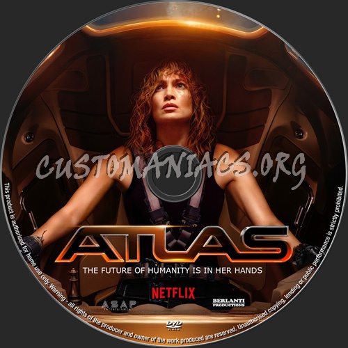 Atlas dvd label