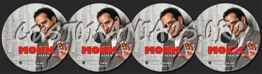 Monk - Season 7 dvd label