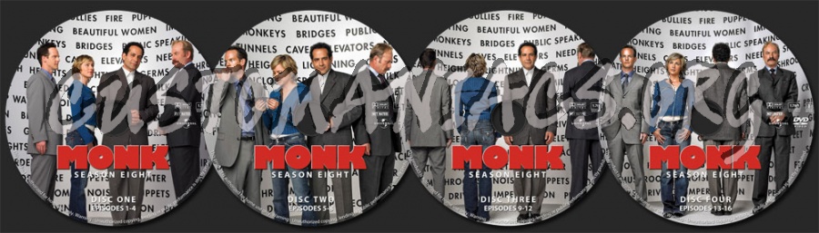 Monk - Season 8 dvd label