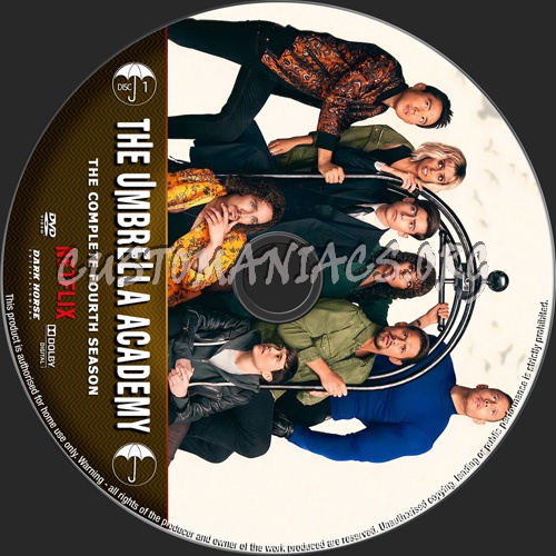 The Umbrella Academy Season 4 dvd label