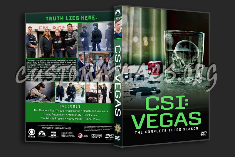 CSI: Vegas - Season 3 dvd cover - DVD Covers & Labels by Customaniacs ...