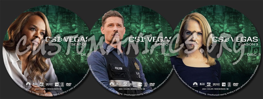 CSI: Vegas - Season 3 dvd label