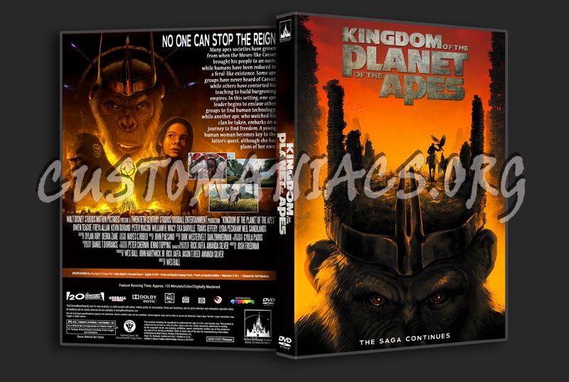 Kingdom Of The Planet Of The Apes dvd cover