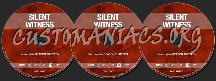Silent Witness - Season 13 dvd label