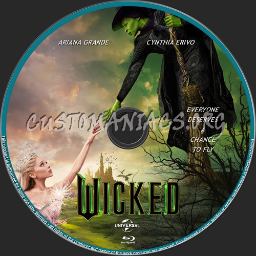 Wicked blu-ray label