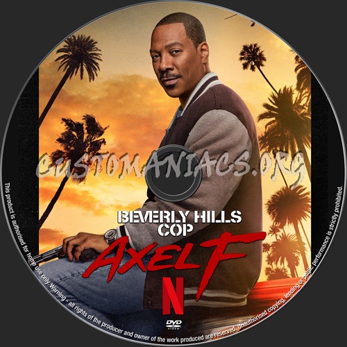 Beverly Hills Cop:Axel F dvd label