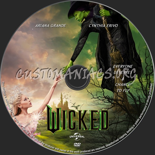 Wicked dvd label