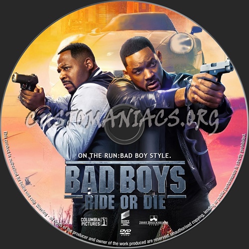 Bad Boys Ride Or Die dvd label