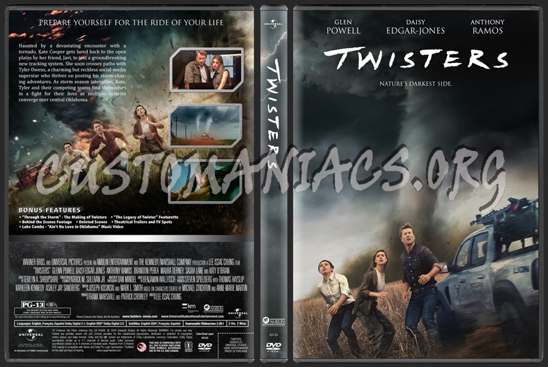 Twisters (2025) dvd cover DVD Covers & Labels by Customaniacs, id