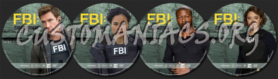 FBI: Most Wanted - Season 5 dvd label