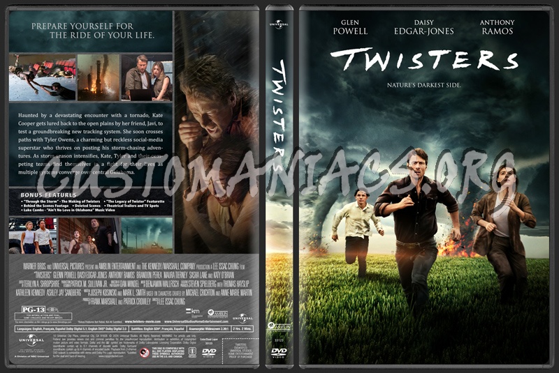 Twisters (2025) dvd cover DVD Covers & Labels by Customaniacs, id