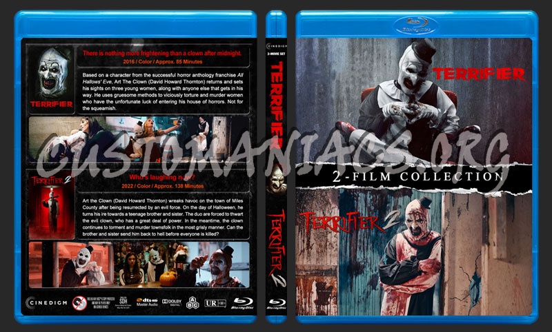 Terrifier Double Feature blu-ray cover