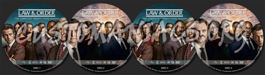 Law & Order - Season 23 dvd label