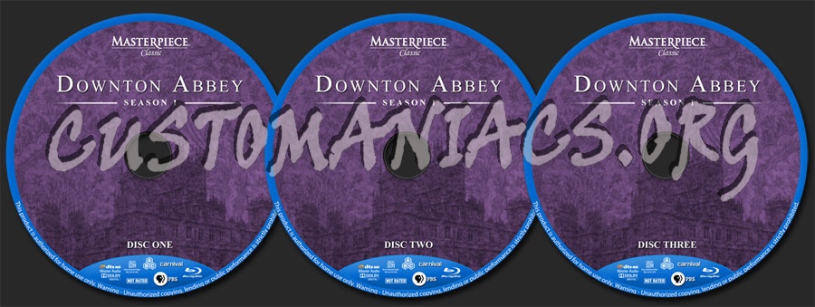 Downton Abbey - Season 1 blu-ray label