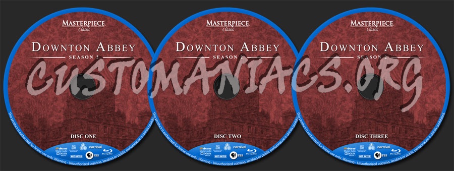 Downton Abbey - Season 2 blu-ray label