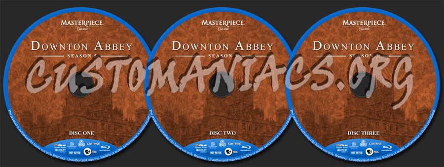 Downton Abbey - Season 5 blu-ray label