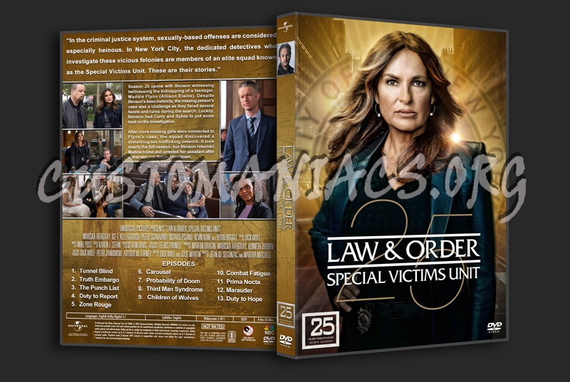 Law & Order: SVU - Season 25 dvd cover