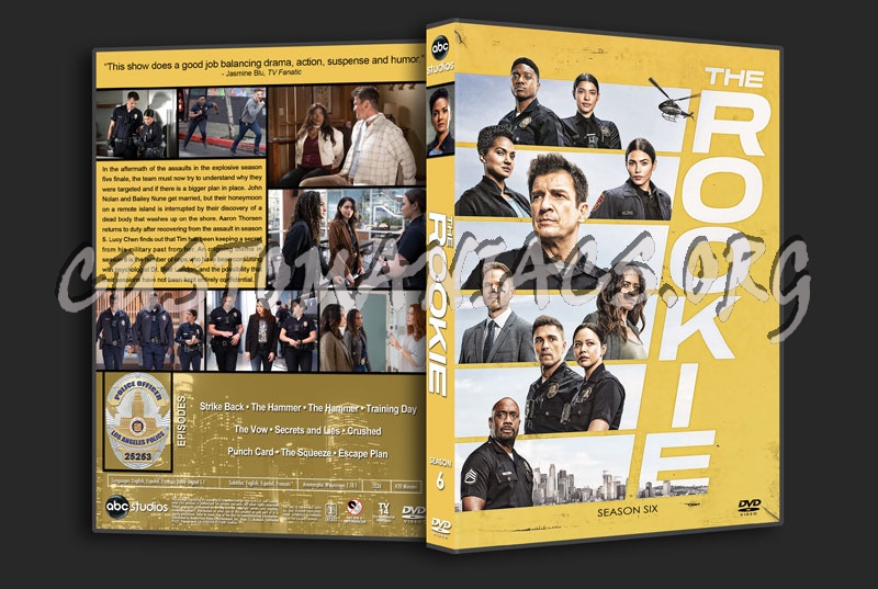 The Rookie - Season 6 dvd cover