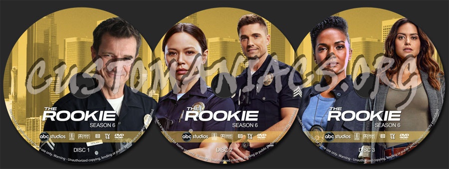 The Rookie - Season 6 dvd label