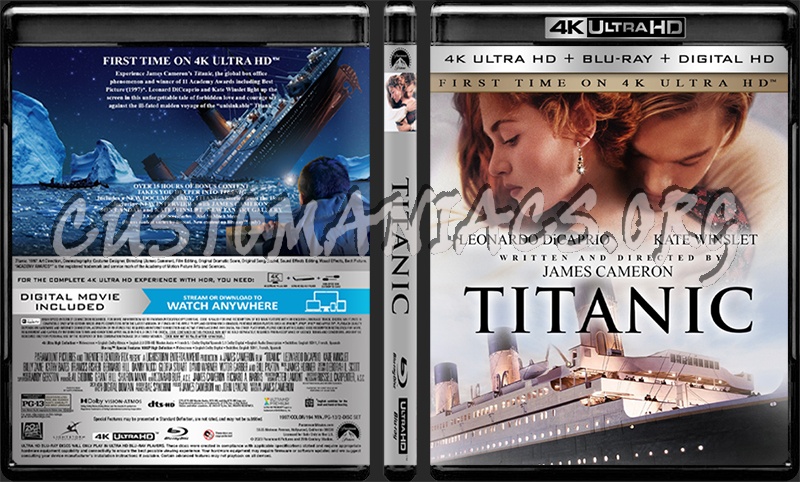 TITANIC (1997) 4K Ultra HD Cover blu-ray cover