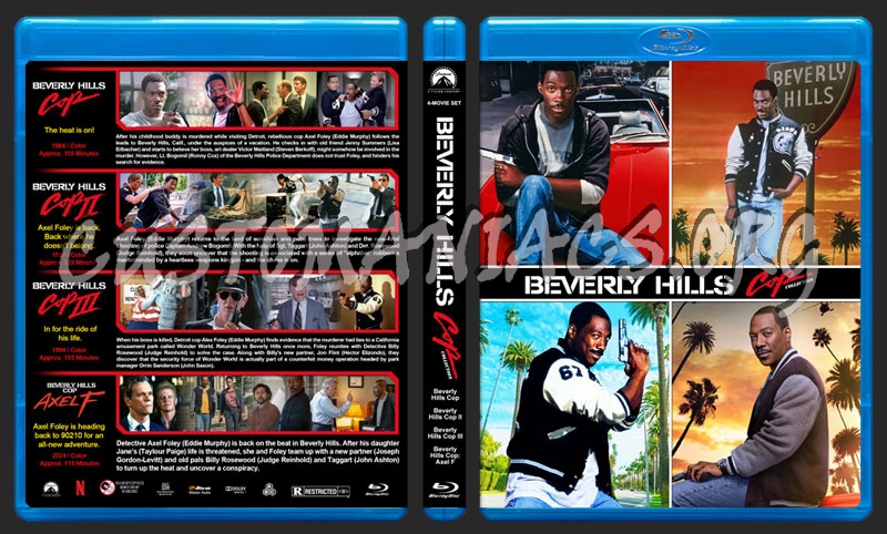 Beverly Hills Cop Collection blu-ray cover