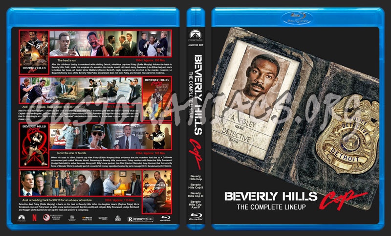 Beverly Hills Cop: The Complete Lineup blu-ray cover