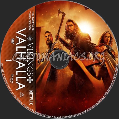 Vikings Valhalla Season 3 dvd label