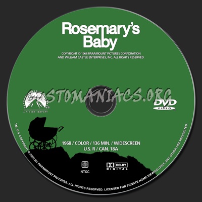 Rosemary's Baby dvd label