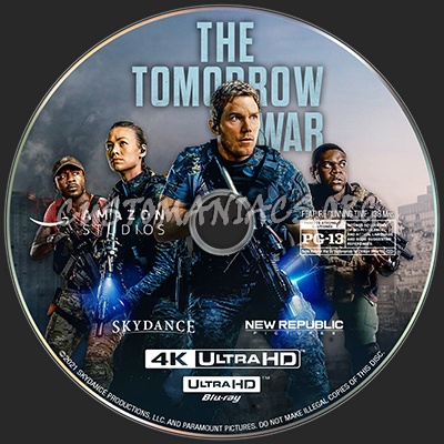 The Tomorrow War (2021) 4K Ultra HD Label blu-ray label