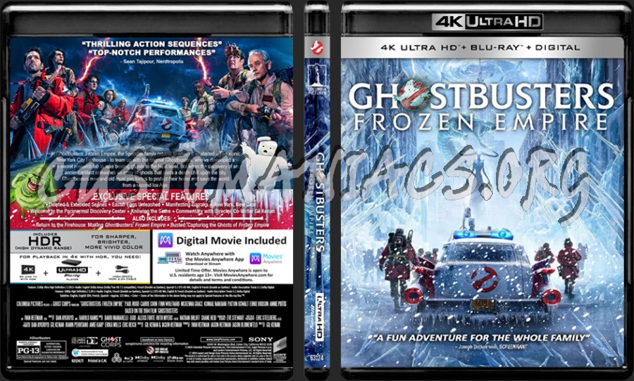 Ghostbusters - Frozen Empire (2024) 4K UHD Cover blu-ray cover