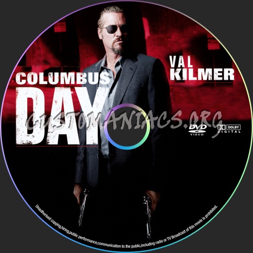 Columbus Day dvd label