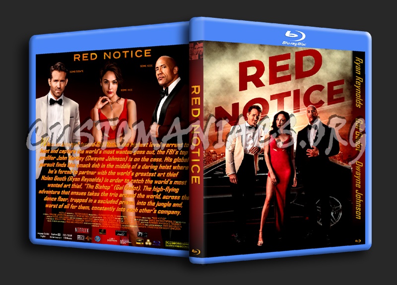 Red Notice blu-ray cover