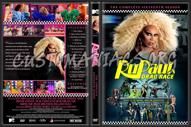 RuPaul's Drag Race - Season 16 dvd cover