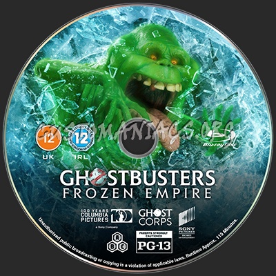 Ghostbusters - Frozen Empire (2024) Blu-ray Label blu-ray label