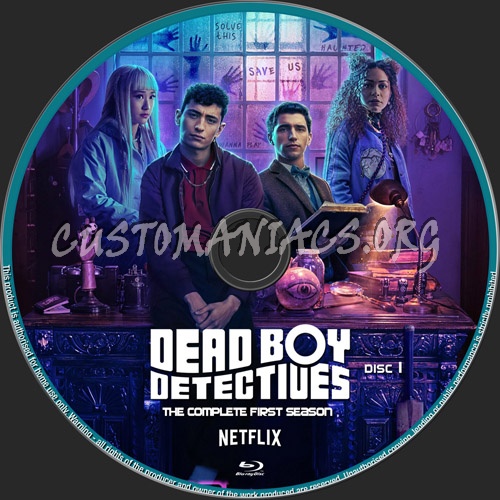 Dead Boy Detectives Season 1 blu-ray label