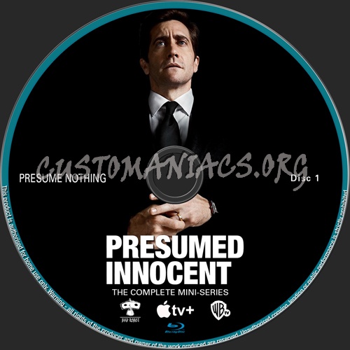 Presumed Innocent Season 1 blu-ray label