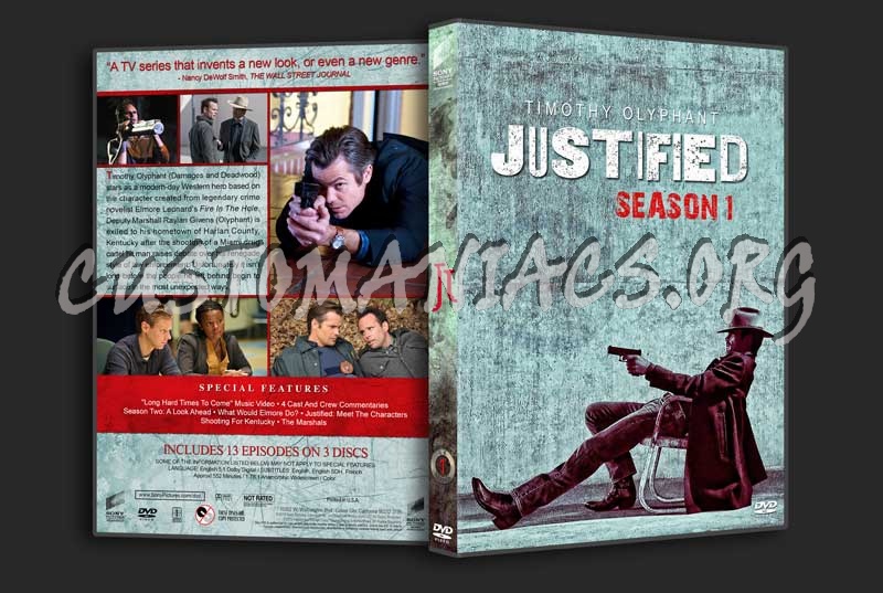 Justified - The Complete Series (spanning spine) dvd cover