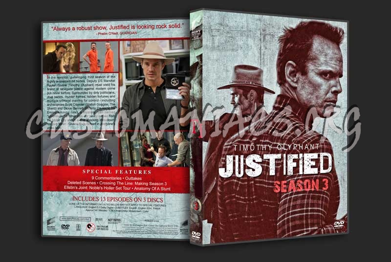 Justified - The Complete Series (spanning spine) dvd cover