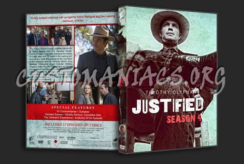 Justified - The Complete Series (spanning spine) dvd cover