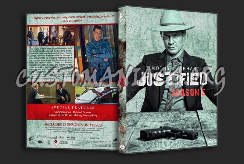 Justified - The Complete Series (spanning spine) dvd cover