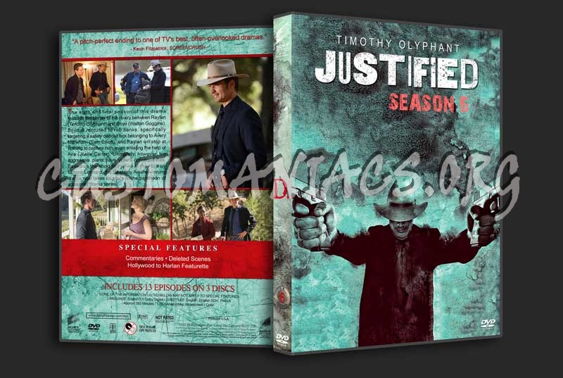 Justified - The Complete Series (spanning spine) dvd cover