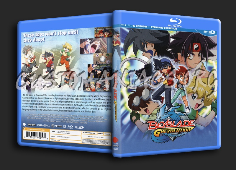 Beyblade Season 3 G-Revolution blu-ray cover