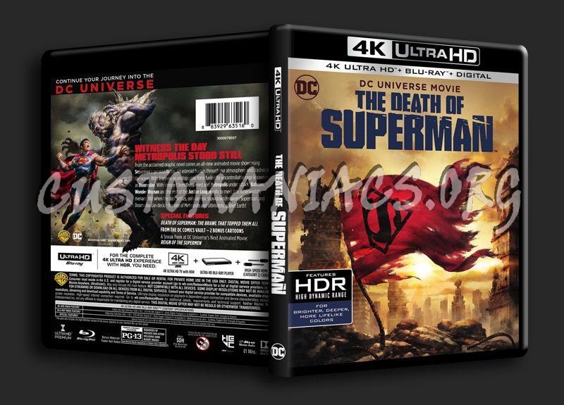 The Death of Superman 4K blu-ray cover