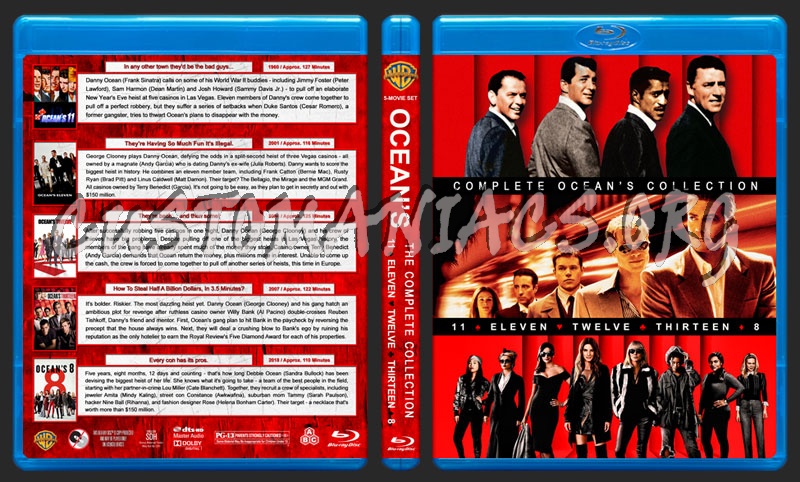 Oceans Complete Collection blu-ray cover