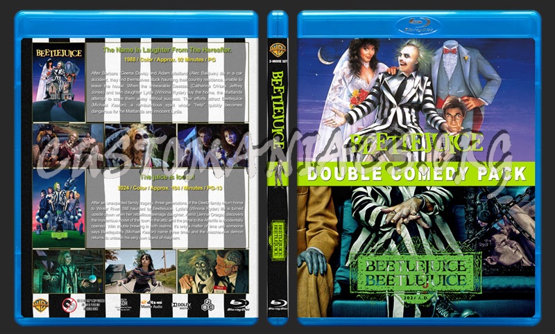 Beetlejuice Double Feature blu-ray cover