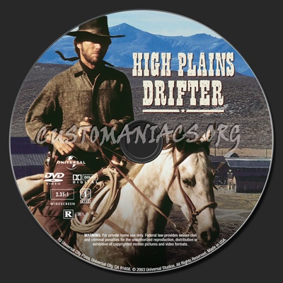 High Plains Drifter dvd label