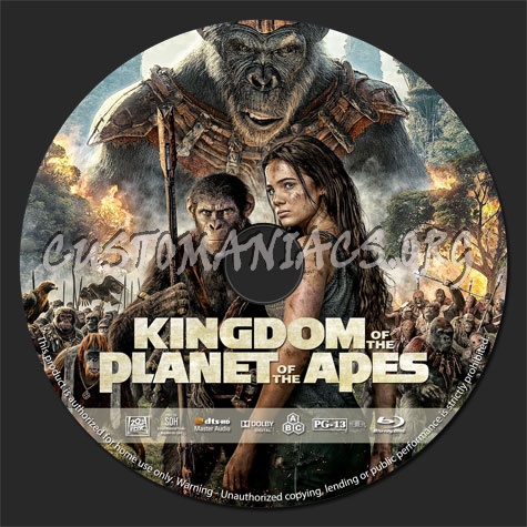 Kingdom of the Planet of the Apes blu-ray label