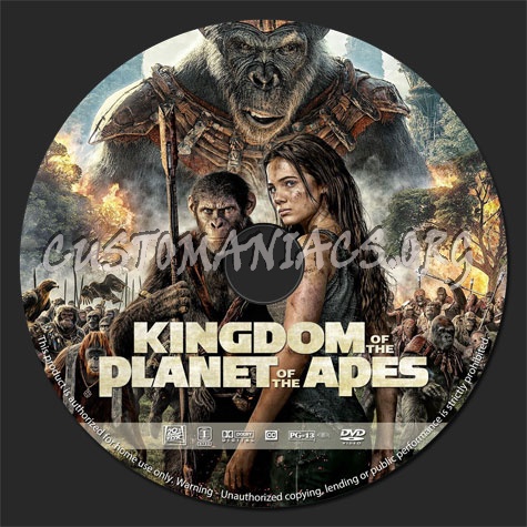 Kingdom of the Planet of the Apes dvd label