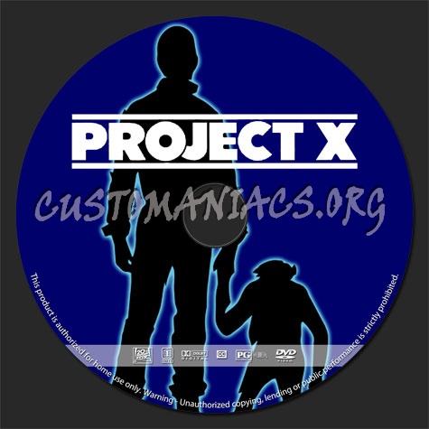 Project X dvd label